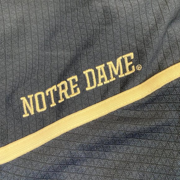 Adidas Notre Dame Fighting Irish Golf Polo Blue Climalite XL - Picture 5 of 8